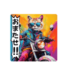 バイク大好き！ネコライダー第3弾！（個別スタンプ：1）