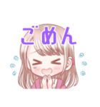 ♡ゆるふわ女の子のスタンプ♡第1弾（個別スタンプ：21）