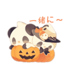 ワンワンパンダ の ハロウィン（個別スタンプ：18）