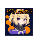 金髪ハロウィンむすめ（個別スタンプ：3）