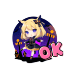 金髪ハロウィンむすめ（個別スタンプ：13）