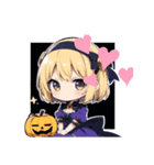 金髪ハロウィンむすめ（個別スタンプ：16）