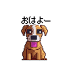 ドット絵の犬たち（個別スタンプ：5）