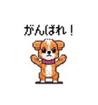 ドット絵の犬たち（個別スタンプ：7）