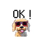 ドット絵の犬たち（個別スタンプ：21）