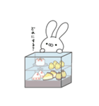 働くうさちゃん(カフェ)（個別スタンプ：2）