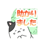 デカ文字！丁寧な敬語のぶち猫さん（個別スタンプ：27）