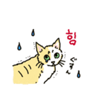 うちの猫と韓国語4（個別スタンプ：15）