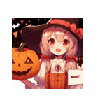 ハロウィーンの幽霊（個別スタンプ：1）