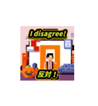 スプーキーな表情 - ハロウィンステッカー（個別スタンプ：32）