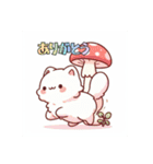 きのこねこ_mushroom cat（個別スタンプ：3）