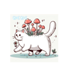 きのこねこ_mushroom cat（個別スタンプ：17）