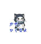 新登場！冬服の猫達LINEスタンプ！（個別スタンプ：14）