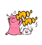 豚おじさんとラッキー（個別スタンプ：7）