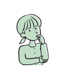 時には陰りの日。（個別スタンプ：4）