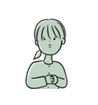 時には陰りの日。（個別スタンプ：21）