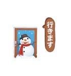 クリスマス・スノーマン・フレンズ（個別スタンプ：4）