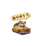 ブルドッグcar（個別スタンプ：3）