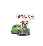 ブルドッグcar（個別スタンプ：10）