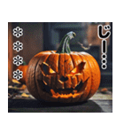ハッピーハロウィン かぼちゃのカスタム（個別スタンプ：8）