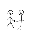 動物と雲と棒人間（個別スタンプ：14）