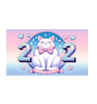 Cute Cats Club New Year 2024（個別スタンプ：1）