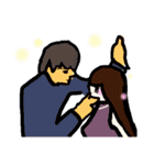 乱暴なすず本 恋愛 予想外②（個別スタンプ：29）