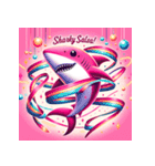 lovely shark Shelly（個別スタンプ：24）