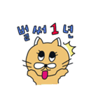 月猫の冬物語(韓国語)（個別スタンプ：31）