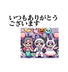 ハロウィンピクセルアート@choco（個別スタンプ：28）