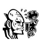 【デカ文字】キモカワ侍ちょんまげ（個別スタンプ：2）