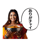 毎日使えるインド人女性（個別スタンプ：6）