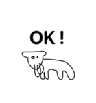 ヤギ？の【使いやすい挨拶•連絡】敬語入り（個別スタンプ：24）