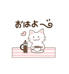 ねこなで（動くスタンプ）（個別スタンプ：1）