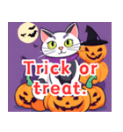 ハロウィーンのかわいい子猫＜英語ver＞（個別スタンプ：2）