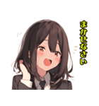 かわいい女の子 WH2 修正版（個別スタンプ：18）