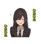 かわいい女の子 WH2 修正版（個別スタンプ：25）