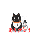 新登場！雪だるまとゆるかわな黒猫スタンプ（個別スタンプ：29）