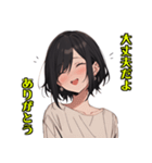 かわいい女の子 WH1 修正版（個別スタンプ：34）