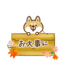 赤しばワンコ（赤柴犬）秋編（個別スタンプ：34）