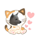 黒柴 RIN♪＆白柴 RAN♪（個別スタンプ：3）