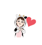 うし女子（個別スタンプ：25）