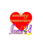 ♥️ポップUP♥️結婚記念日11月16～30日（個別スタンプ：13）