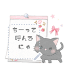 自由に入力して使える♪冬の子猫ちゃんず♡（個別スタンプ：1）