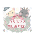 自由に入力して使える♪冬の子猫ちゃんず♡（個別スタンプ：9）