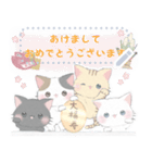 自由に入力して使える♪冬の子猫ちゃんず♡（個別スタンプ：13）