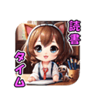 ハッピーな少女と犬の日常（個別スタンプ：7）