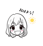 ほのぼの可愛い女の子スタンプ（個別スタンプ：1）