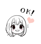 ほのぼの可愛い女の子スタンプ（個別スタンプ：3）