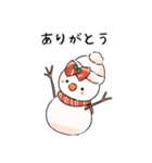 冬に大活躍な雪だるま（個別スタンプ：6）